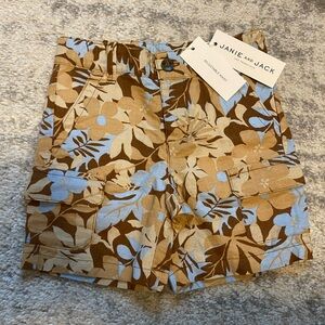 Janie and Jack Brown and Blue Floral Shorts